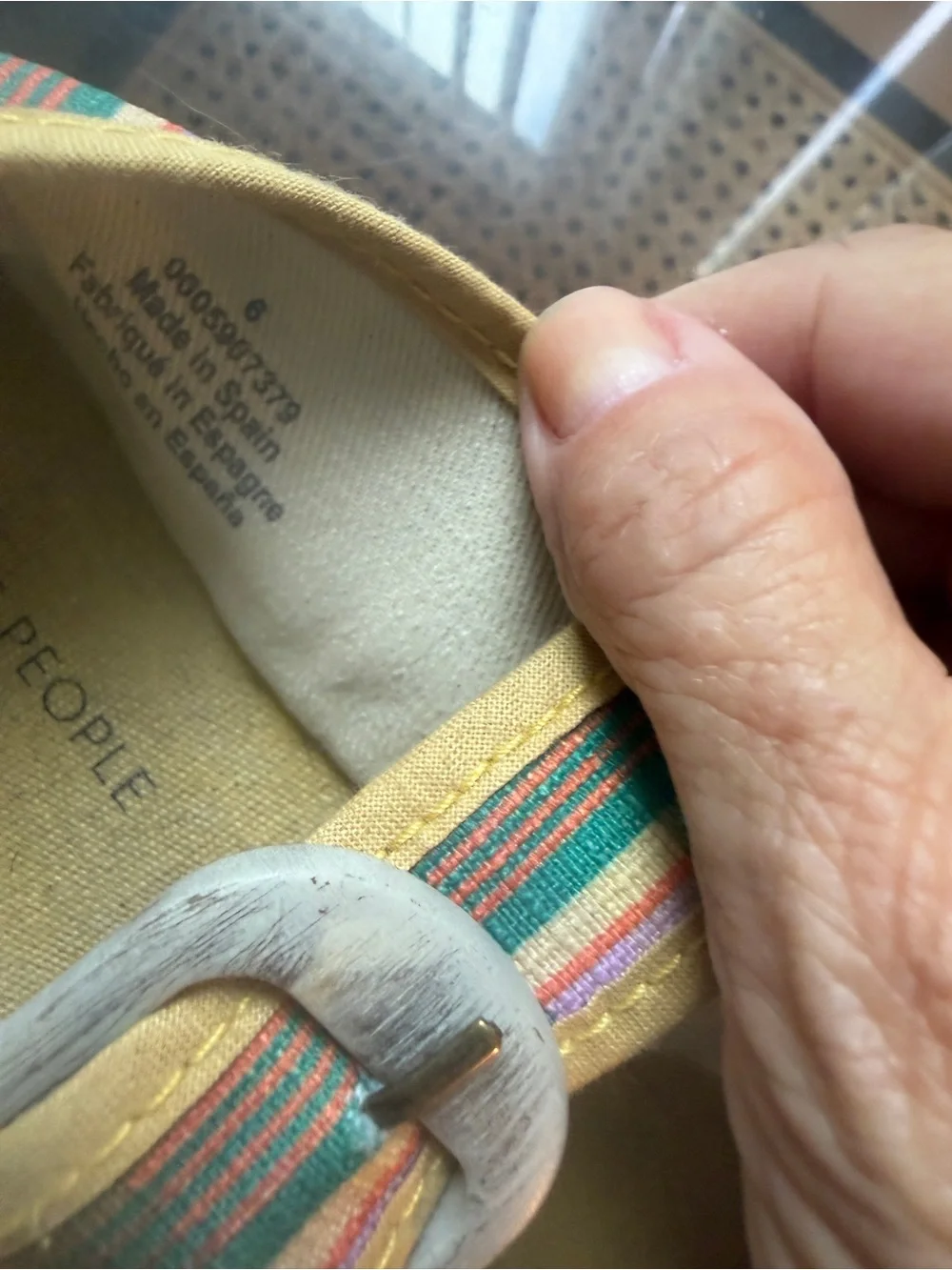 Free People Surfside Mary Jane Espadrilles in Pink, Green & Yellow